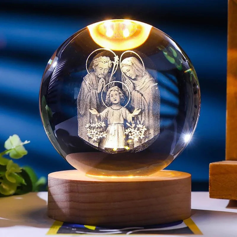 Crossly™ 3D Crystal Ball Night Light